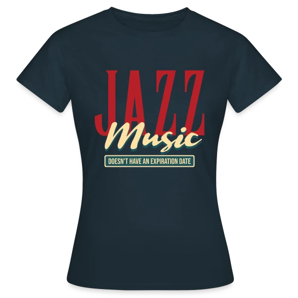 Maquette de T-shirt Femme « Classique "Jazz" » à personnaliser