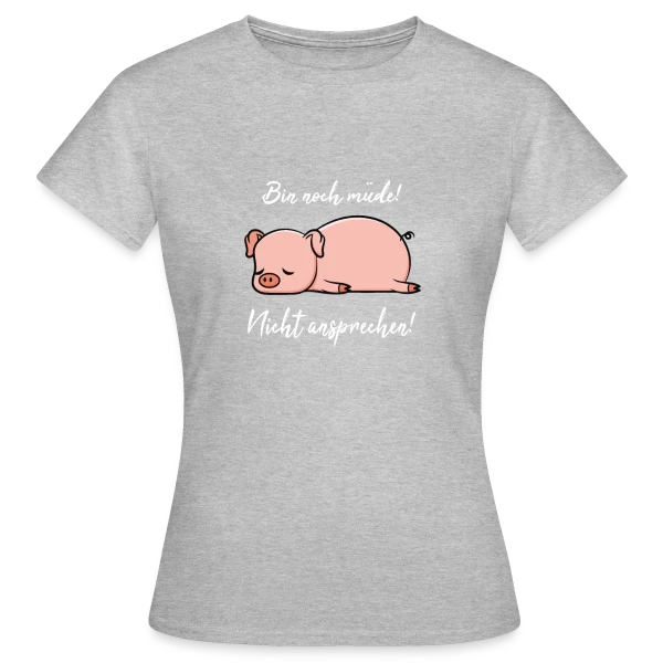 Maquette de T-shirt Femme « Petit Cochon Dodo » à personnaliser