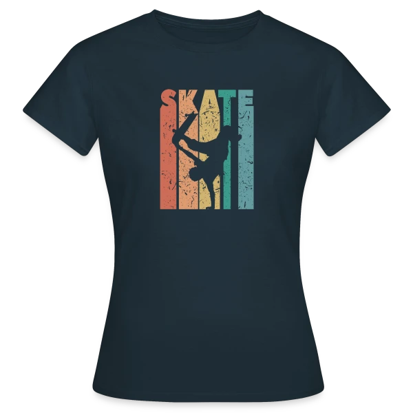 Maquette de T-shirt Femme « Passion Skate Urbain » à personnaliser