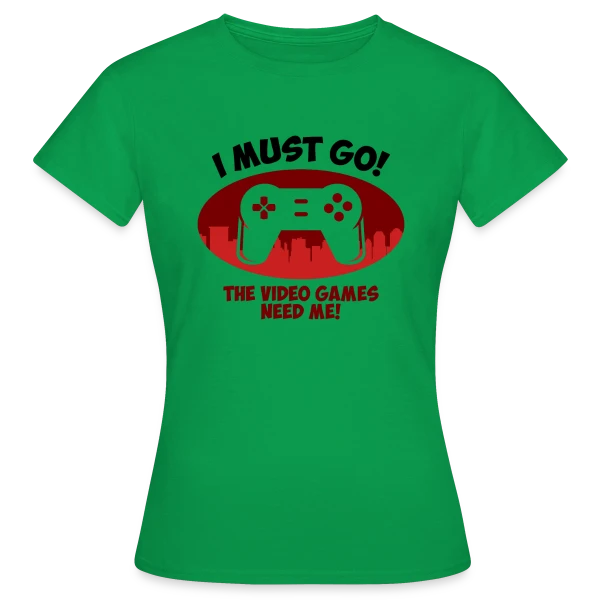 Maquette de T-shirt Femme « Totalement Gaming ! » à personnaliser