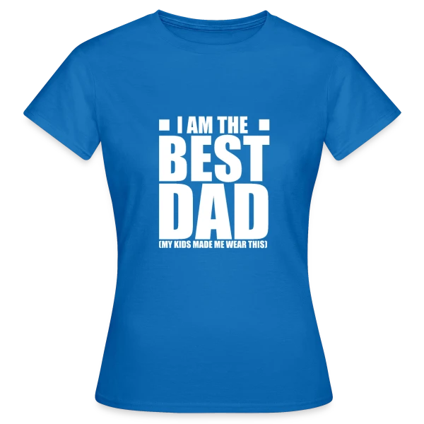 Maquette de T-shirt Femme « Super Papa - Cadeau Fête des Pères Original et Tendance » à personnaliser