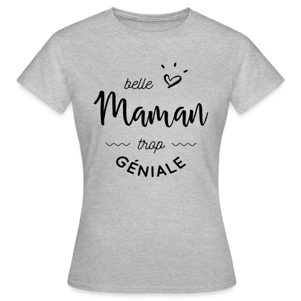 Maquette de T-shirt Femme « Ma Belle-Maman est Trop Géniale : Le T-shirt Parfait » à personnaliser