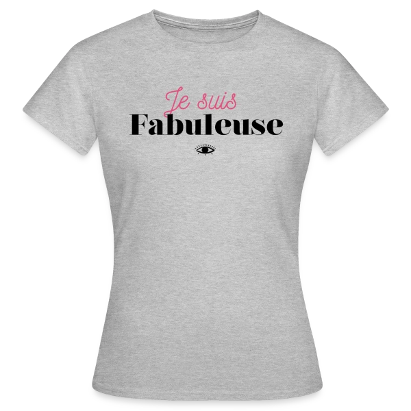 Maquette de T-shirt Femme « "Je suis fabuleuse" - Affirmez votre éclat » à personnaliser