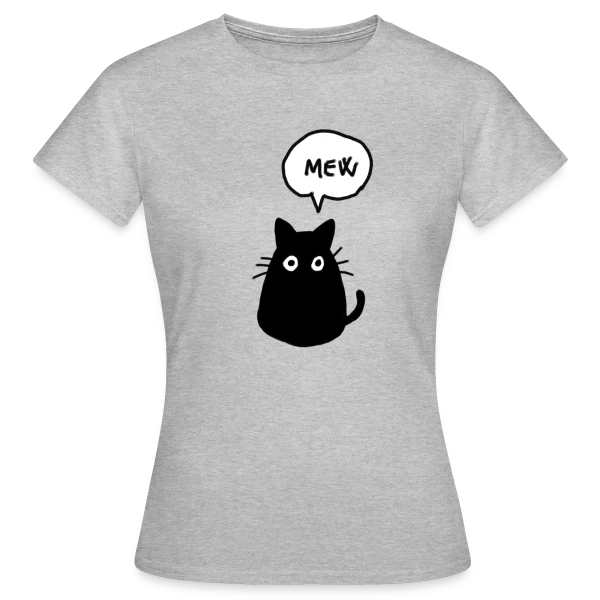 Maquette de T-shirt Femme « Chat Mew » à personnaliser