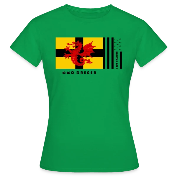 Maquette de T-shirt Femme « Blason Pays du Trégor » à personnaliser