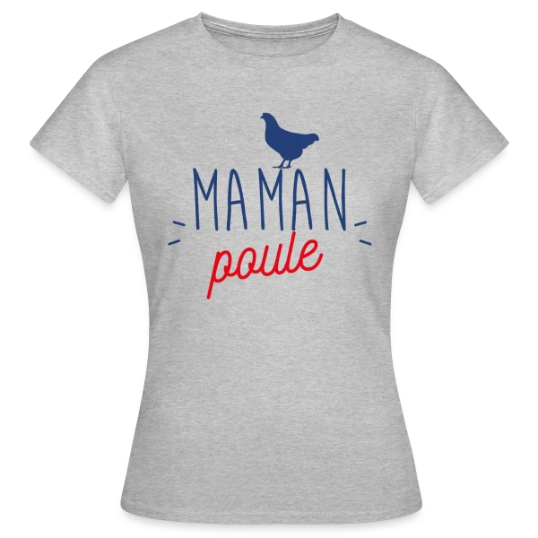 Maquette de T-shirt Femme « Maman Poule : L'Amour Protecteur d'une Mère » à personnaliser