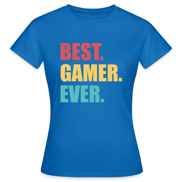 Maquette de T-shirt Femme « Esprit Gaming » à personnaliser