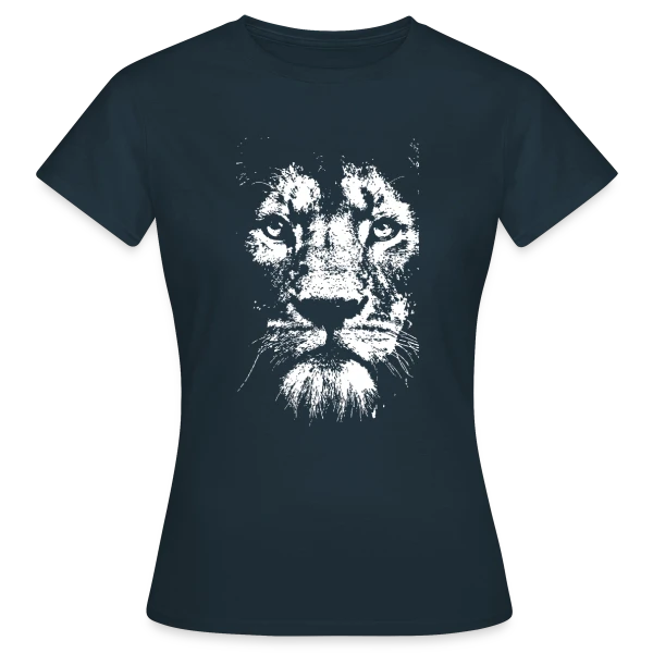 Maquette de T-shirt Femme « Lyon Écriture Élégante Blanche » à personnaliser