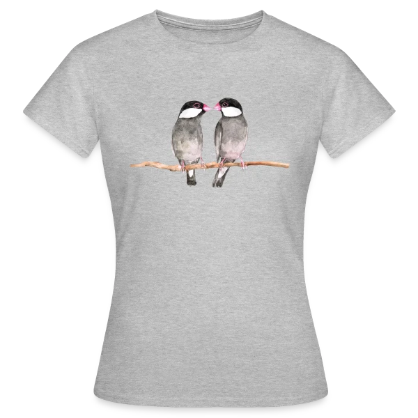 Maquette de T-shirt Femme « Couple de Diamants Mandarins » à personnaliser