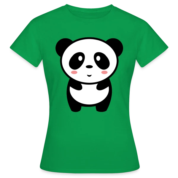 Maquette de T-shirt Femme « Panda Kawaii : Adorable et Tendance » à personnaliser