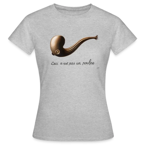 Maquette de T-shirt Femme « Ceci n'est pas un Poulpe » à personnaliser