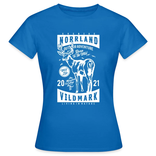 Maquette de T-shirt Femme « Norrland Vildmark 2021 : Exploration Grand Nord » à personnaliser