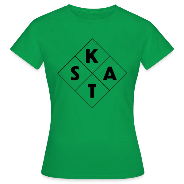 Maquette de T-shirt Femme « Humour pour Joueurs de Skat » à personnaliser