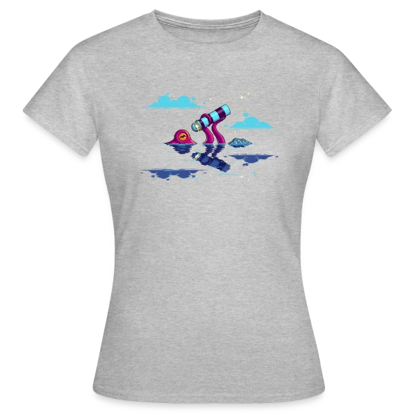 Maquette de T-shirt Femme « Octocurious : Poulpe Curieux Nocturne » à personnaliser