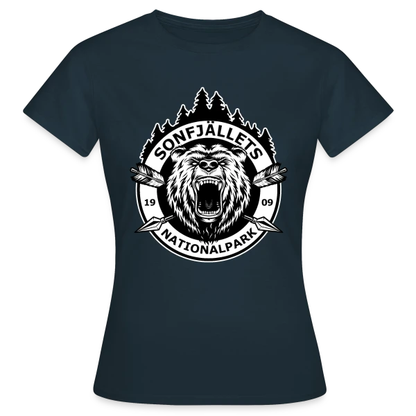 Maquette de T-shirt Femme « Parc National de Sonfjället : L'Esprit Sauvage » à personnaliser