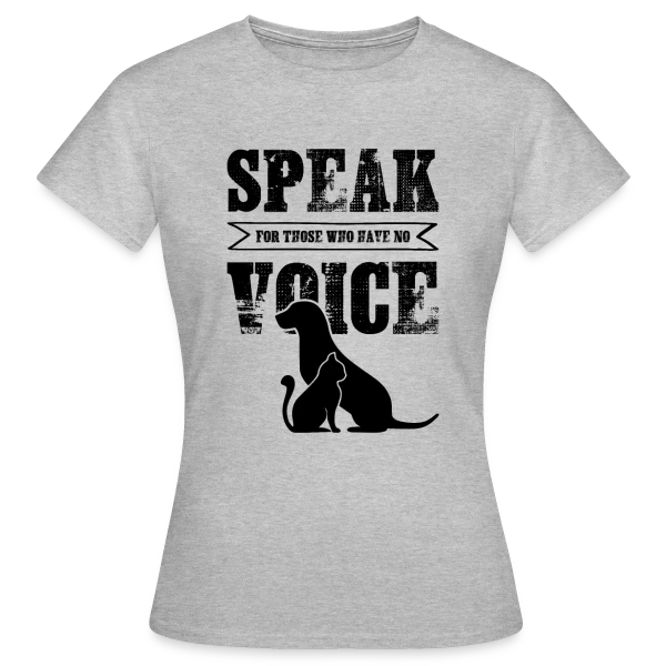 Maquette de T-shirt Femme « Voix des Animaux » à personnaliser