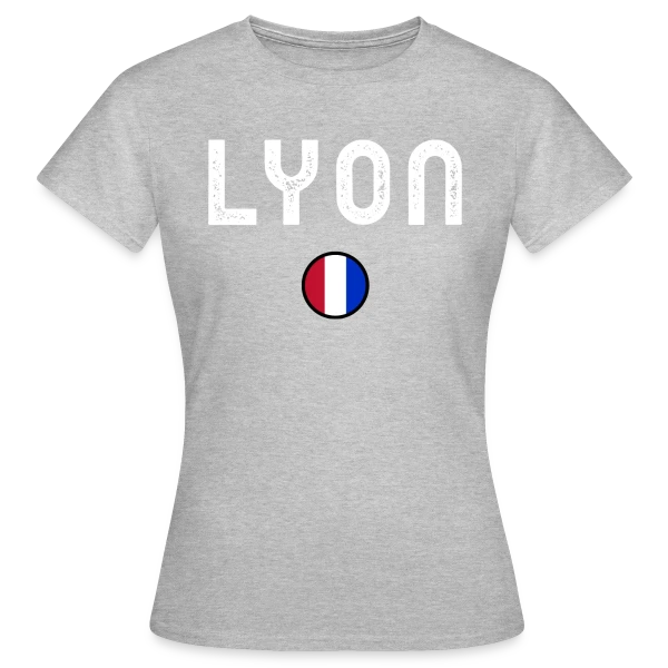 Maquette de T-shirt Femme « Drapeau Français Rond » à personnaliser