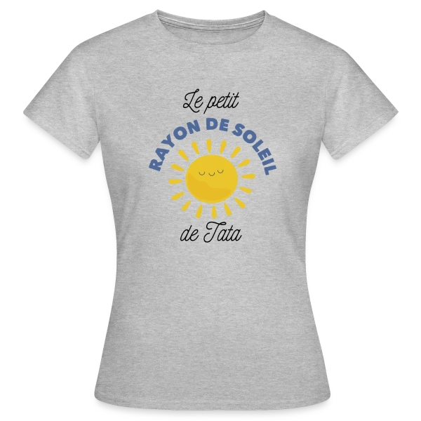 Maquette de T-shirt Femme « Le Rayon de Soleil de Tata » à personnaliser