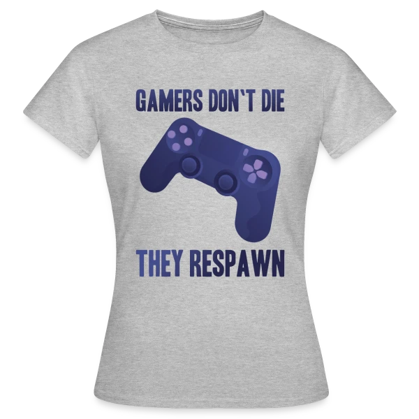 Maquette de T-shirt Femme « Univers Gaming : Manette et Esprit Geek » à personnaliser