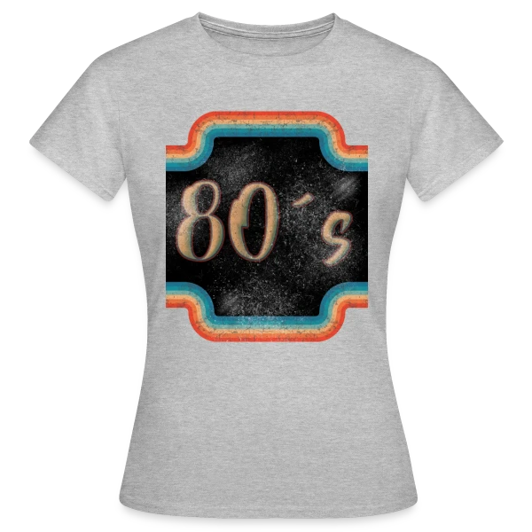 Maquette de T-shirt Femme « Rétro Années 80 Vintage » à personnaliser