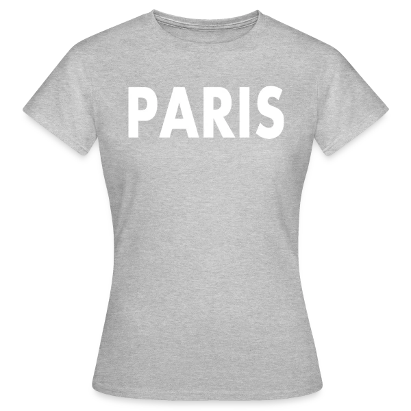 Maquette de T-shirt Femme « Paris Minimaliste » à personnaliser