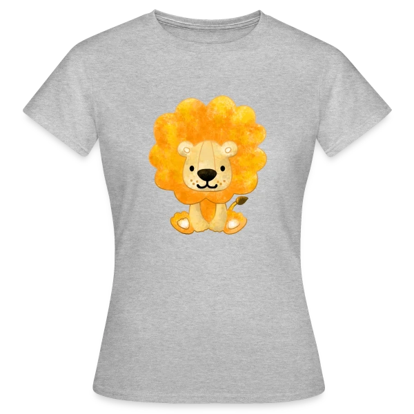 Maquette de T-shirt Femme « Petit Lionceau Mignon » à personnaliser