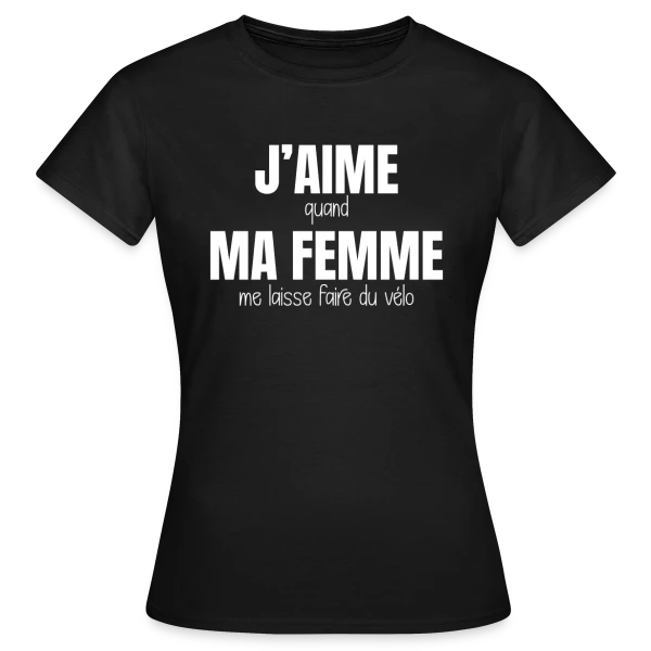 Maquette de T-shirt Femme « Vélo, Femme et Liberté » à personnaliser