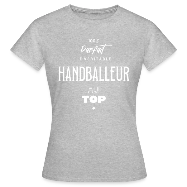 Maquette de T-shirt Femme « L'As du Handball » à personnaliser