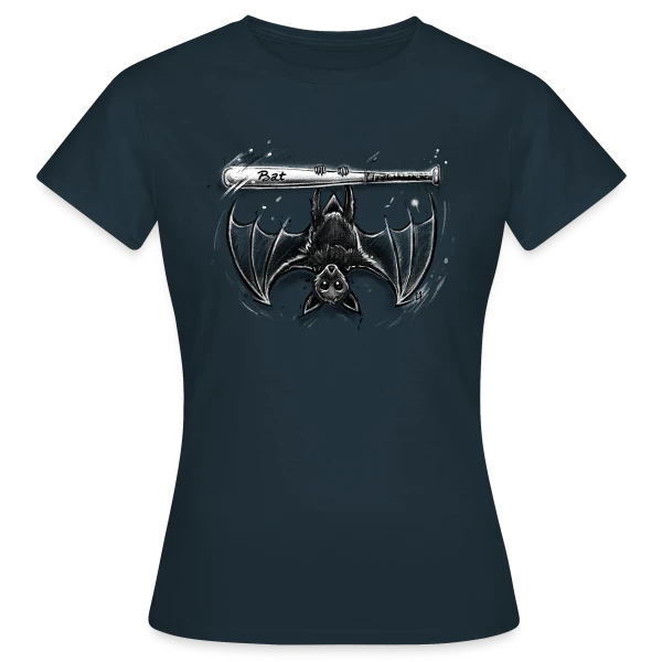 Maquette de T-shirt Femme « La Batte de la Chauve-Souris » à personnaliser