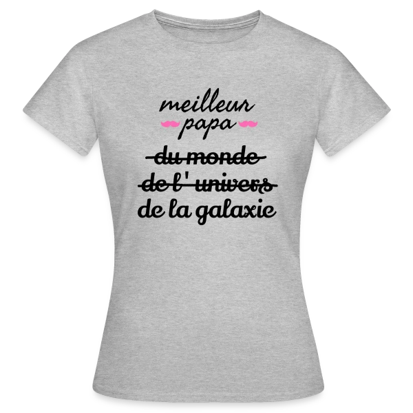 Maquette de T-shirt Femme « 'Meilleur Papa du Monde' - La Déclaration Ultime » à personnaliser