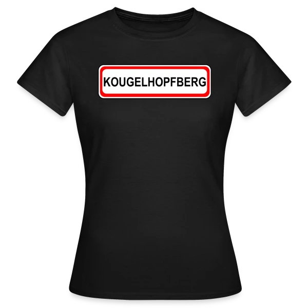 Maquette de T-shirt Femme « Kougelhopfberg: Le Sommet du Goût Alsacien » à personnaliser