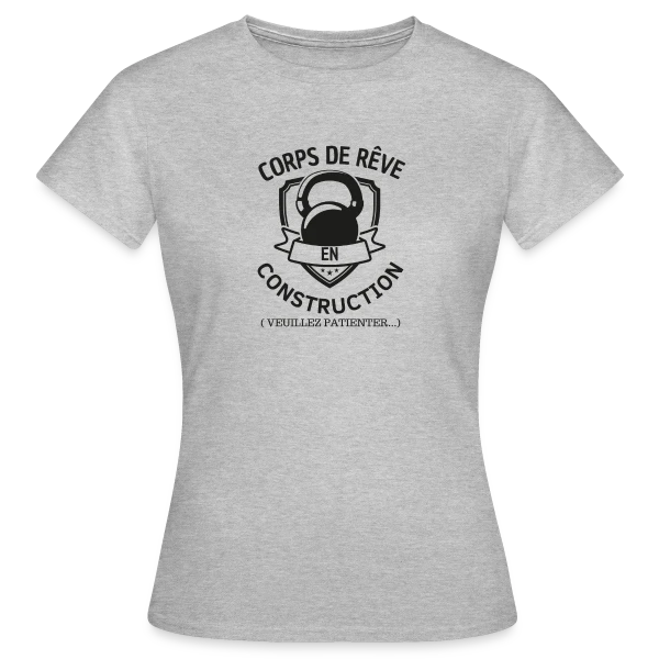 Maquette de T-shirt Femme « Humour Musculation: Le Classique » à personnaliser