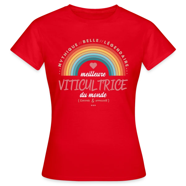 Meilleure Viticultrice du Monde sur T-shirt Femme