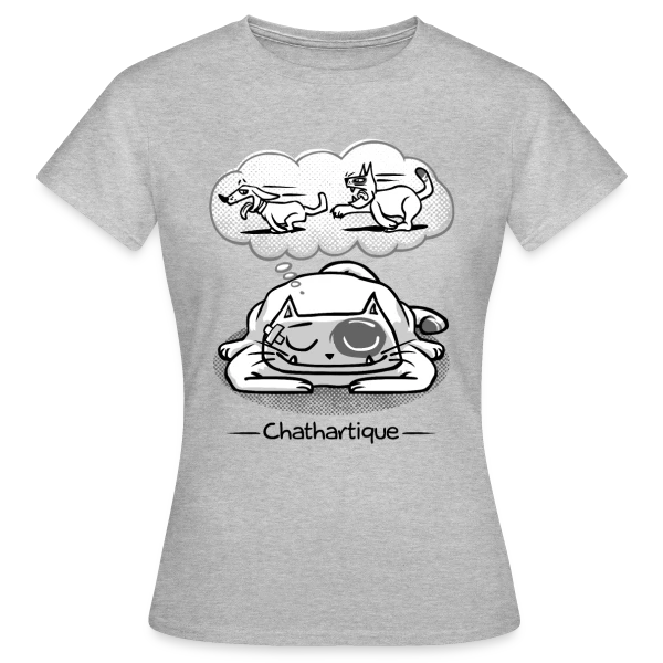 Maquette de T-shirt Femme « Un rêve Chathartique » à personnaliser