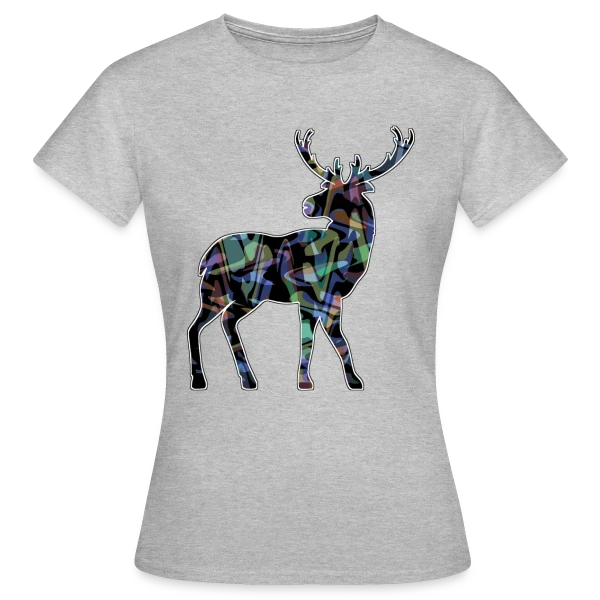 Maquette de T-shirt Femme « Majestueux Cerf » à personnaliser
