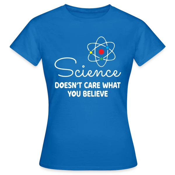 Maquette de T-shirt Femme « L'Esprit Libre Scientifique » à personnaliser