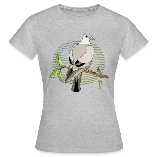 Maquette de T-shirt Femme « Oiseau Majestueux » à personnaliser
