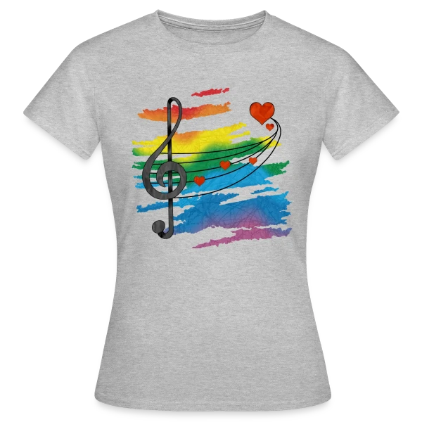 Maquette de T-shirt Femme « Mélodie Éternelle » à personnaliser