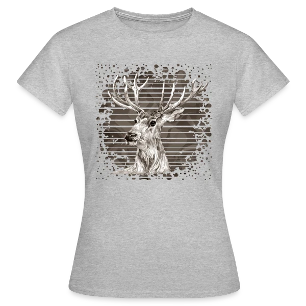 Maquette de T-shirt Femme « Esprit Cerf Majestueux » à personnaliser
