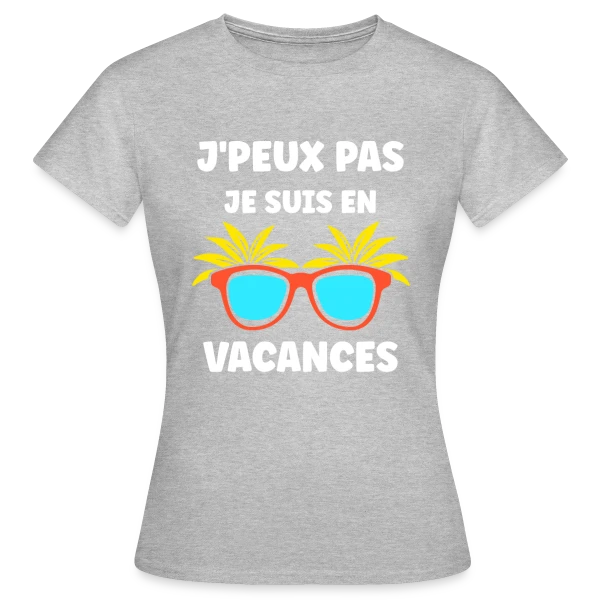 Maquette de T-shirt Femme « Lunettes de Soleil Tropicales » à personnaliser
