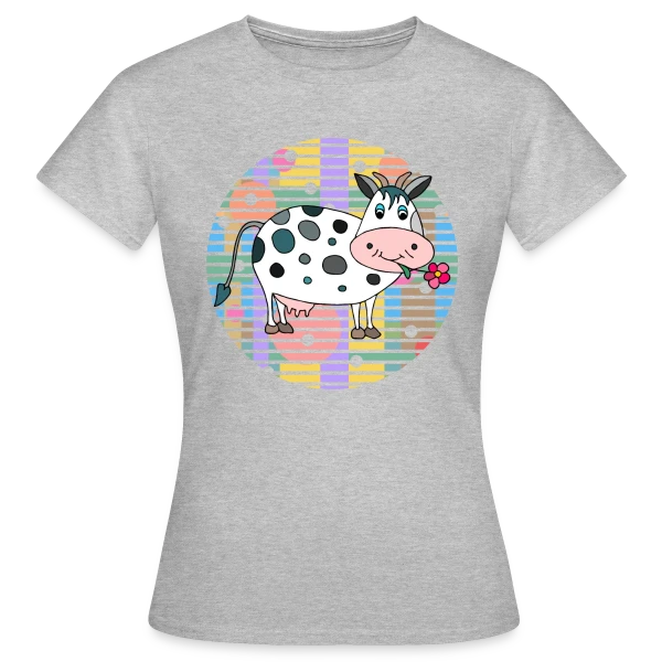 Maquette de T-shirt Femme « La Vache Adorable » à personnaliser