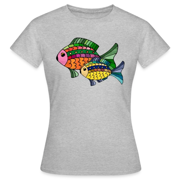 Maquette de T-shirt Femme « Passion Pêcheur » à personnaliser