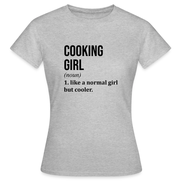 Maquette de T-shirt Femme « Motif 'Cooking Cooking' | Esprit Culinaire » à personnaliser