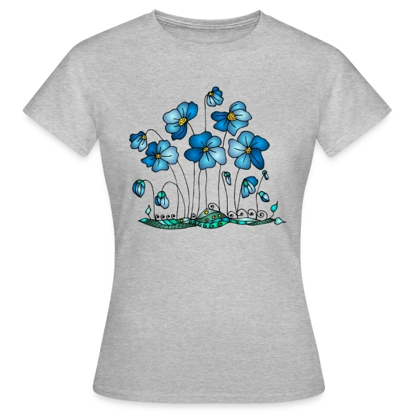 Maquette de T-shirt Femme « Harmonie Florale » à personnaliser