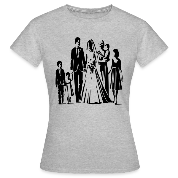 Maquette de T-shirt Femme « Mariage et Fête » à personnaliser