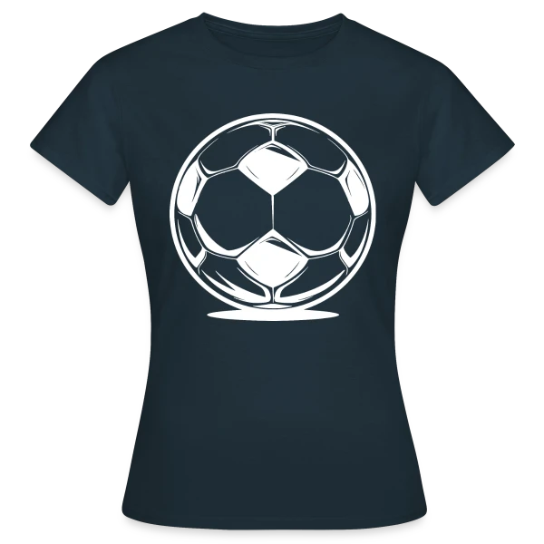 Maquette de T-shirt Femme « Football : Joueur, Fan & Entraîneur » à personnaliser