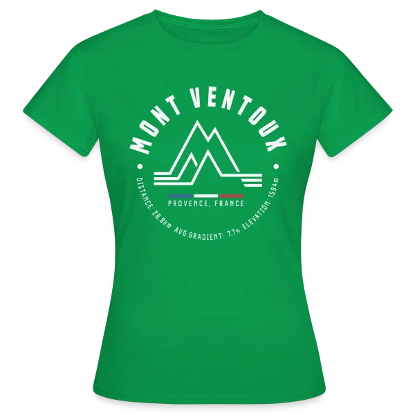 Maquette de T-shirt Femme « Mont Ventoux - Le Géant de Provence Cyclisme » à personnaliser