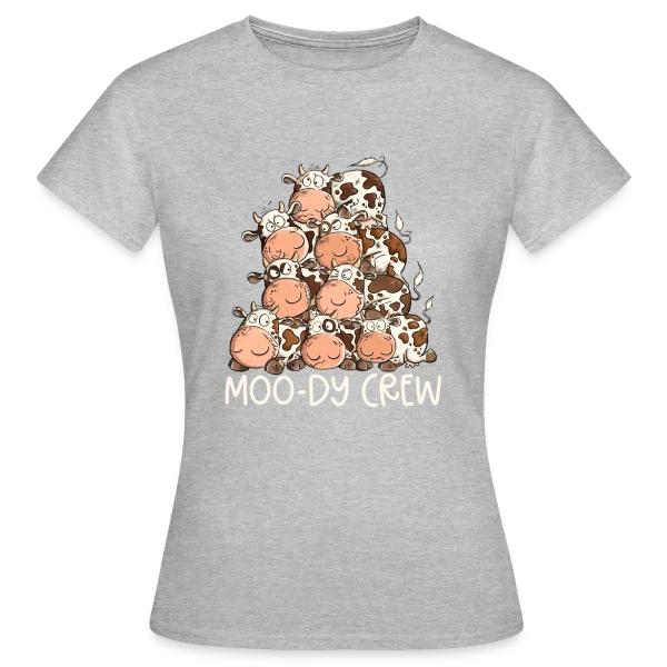 Maquette de T-shirt Femme « Humour Vache : Le T-Shirt Rigolo et Son Jeu de Mots » à personnaliser