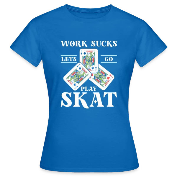 Maquette de T-shirt Femme « Skat: L'Art du Jeu de Cartes » à personnaliser