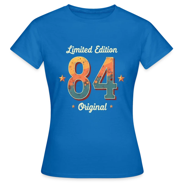Maquette de T-shirt Femme « 40e Anniversaire Homme Femme - 40 Ans en 1984 » à personnaliser